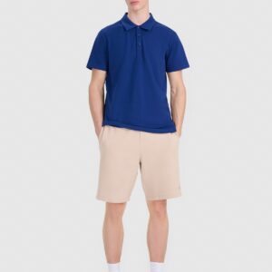 4F Koszulka polo regular męska - granatowa