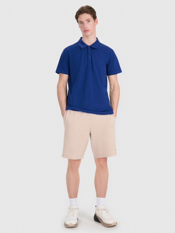 4F Koszulka polo regular męska - granatowa