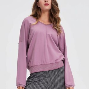 9633a2b556d2acf2cdde531db951400a54af4ea8 Bluza z bawełny różowa