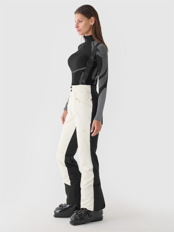 4F Spodnie narciarskie membrana Dermizax 20000 damskie - białe