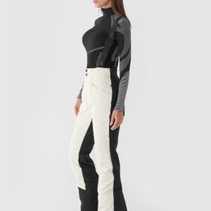 4F Spodnie narciarskie membrana Dermizax 20000 damskie - białe