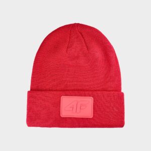 4F Czapka beanie uniseks - czerwona