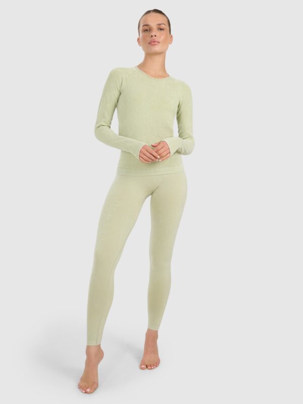 971efd6b48e63cc7ee0ffdea21fc60486bc2300e 4F Longsleeve slim do jogi i pilatesu szybkoschnący damski - zielony