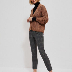 973e262e5076d31ac4292e3426ac855ba910854e Spodnie w kratę z nogawką 7/8