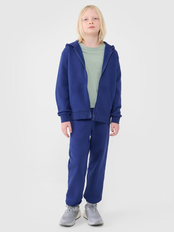 4F T-shirt oversize gładki chłopięcy - zielony 152 (11-12 lat)