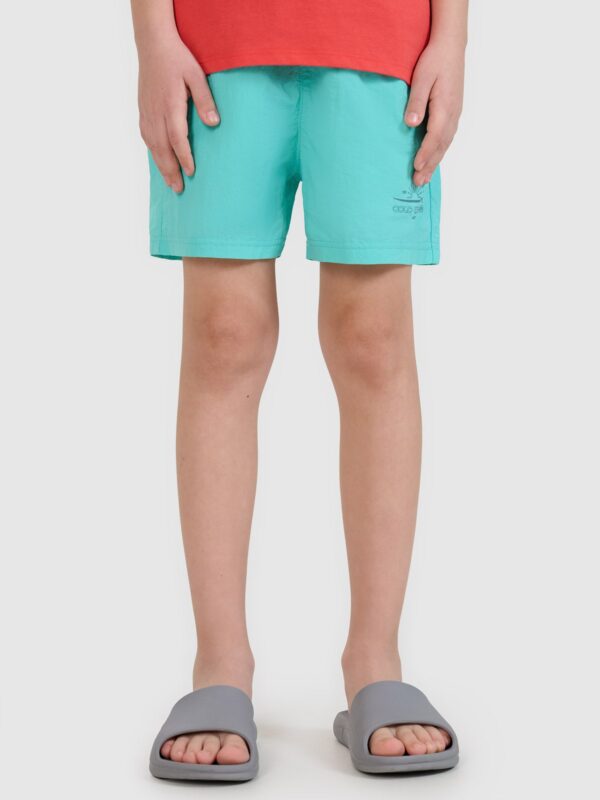 4F Spodenki plażowe boardshorty chłopięce - turkusowe 122/128 (6-8 lat)