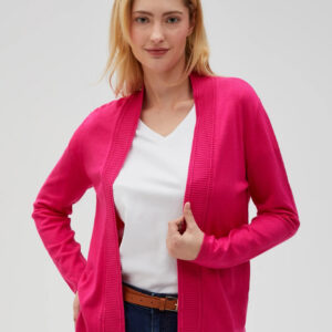 Wiskozowy sweter fuksjowy