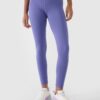 4F Legginsy treningowe z wysokim stanem damskie - granatowe