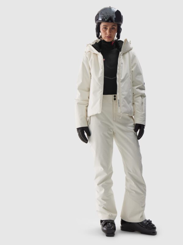 4F Spodnie narciarskie membrana Dermizax 20000 damskie - białe