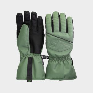 4F Rękawice narciarskie Thinsulate męskie - oliwkowe/khaki