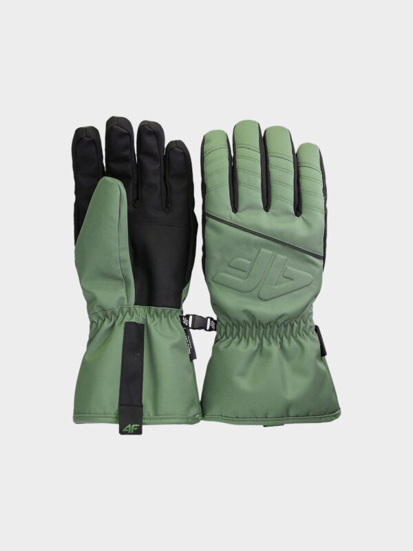 4F Rękawice narciarskie Thinsulate męskie - oliwkowe/khaki