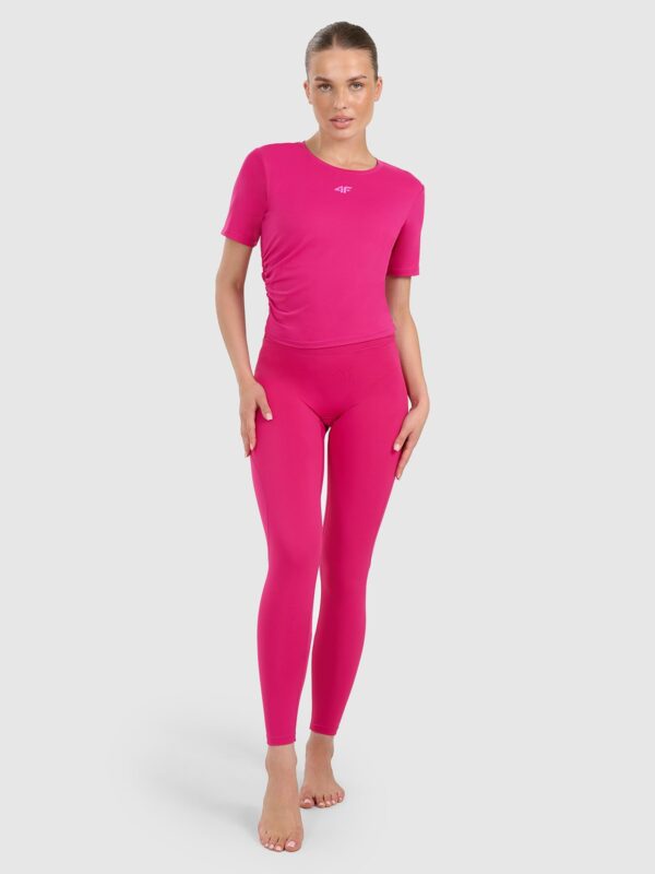 4F Top do jogi i pilatesu szybkoschnący damski - różowy