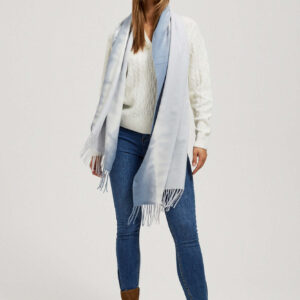 Szalik z delikatymi frędzlami