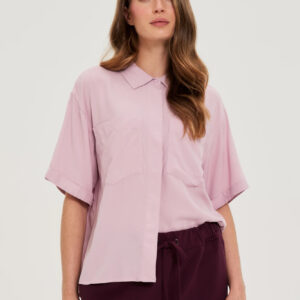 9bda9f9e3ffff127476cc323d3b85f32cd1a2142 Wiskozowa koszula różowa