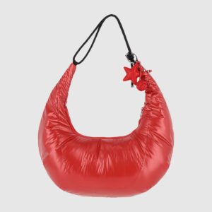 4F Torba hobo na ramię - czerwona