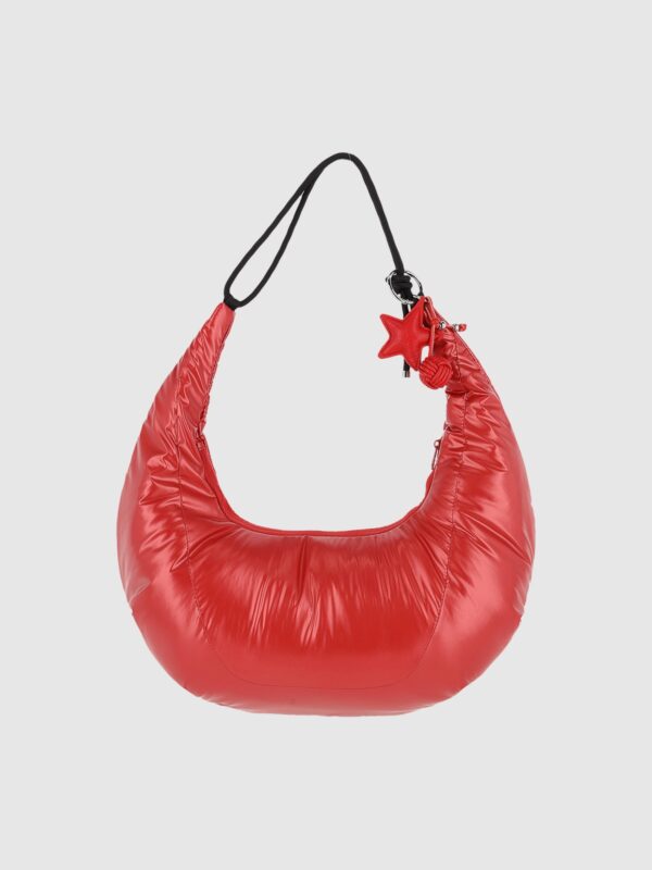 4F Torba hobo na ramię - czerwona