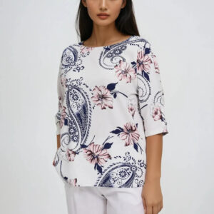 Wiskozowa koszula biała