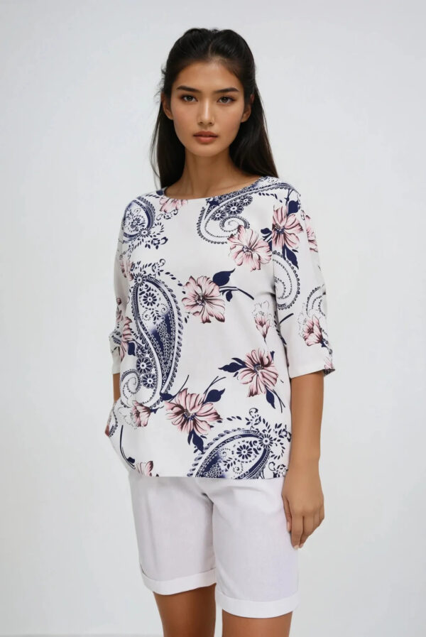 Wiskozowa koszula biała