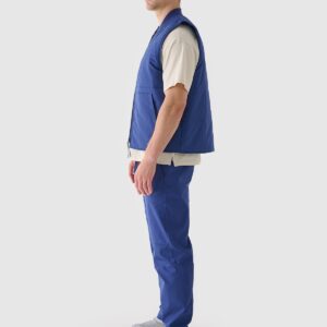 4F Bezrękawnik puchowy ze stójką męski - granatowy