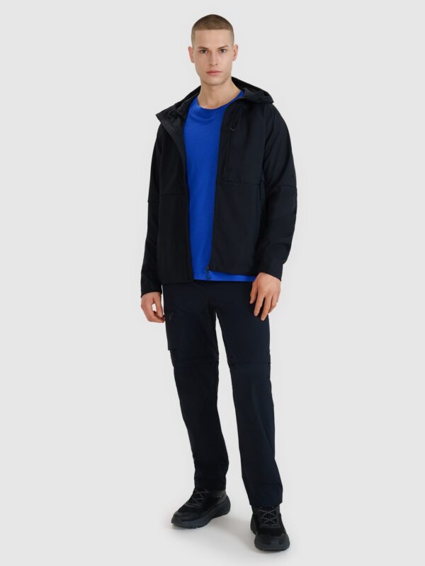 4F Kurtka softshell wiatroodporna membrana 10000 męska - czarna