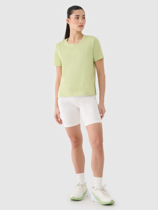 4F Koszulka treningowa oversize szybkoschnąca damska - zielona