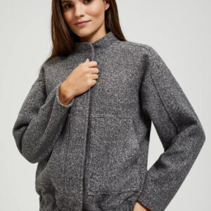 Kurtka wiosenna zapinana na zamek szara