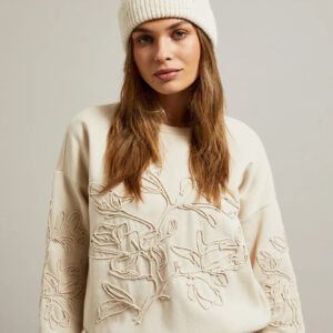 Czapka zimowa jasnobeżowa