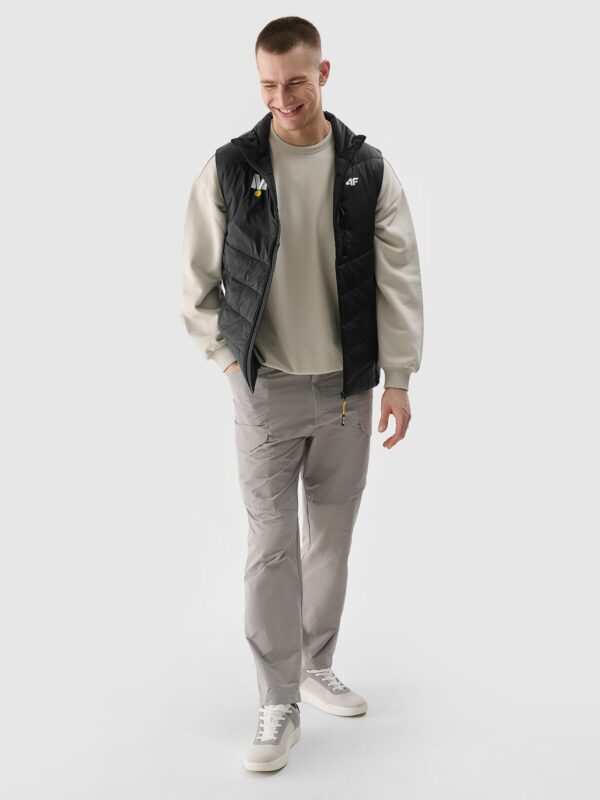 4F Bezrękawnik puchowy z wypełnieniem syntetycznym uniseks 4F x Drift Masters - czarny