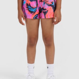 a0413001c546495d6831915562867f20c1b361e9 4F Spodenki plażowe boardshorty dziewczęce - multikolor 146/152 (10-12 lat)