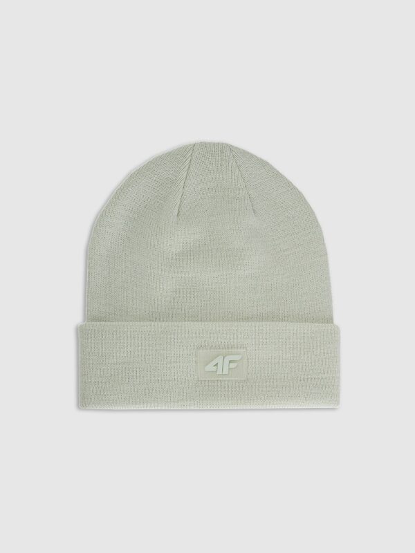 4F Czapka beanie dziecięca - miętowa
