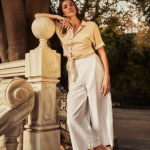 Bawełniane spodnie kuloty