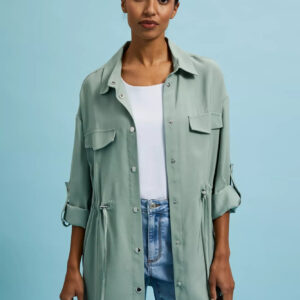 Letnia kurtka oliwkowa