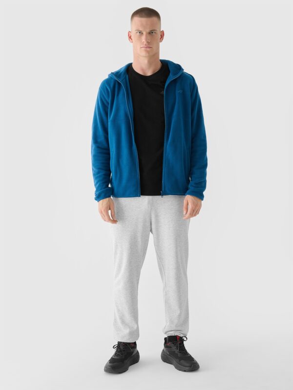 4F Polar regular z kapturem męski - turkusowy