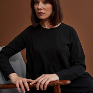 Bawełniana bluzka z falbaną