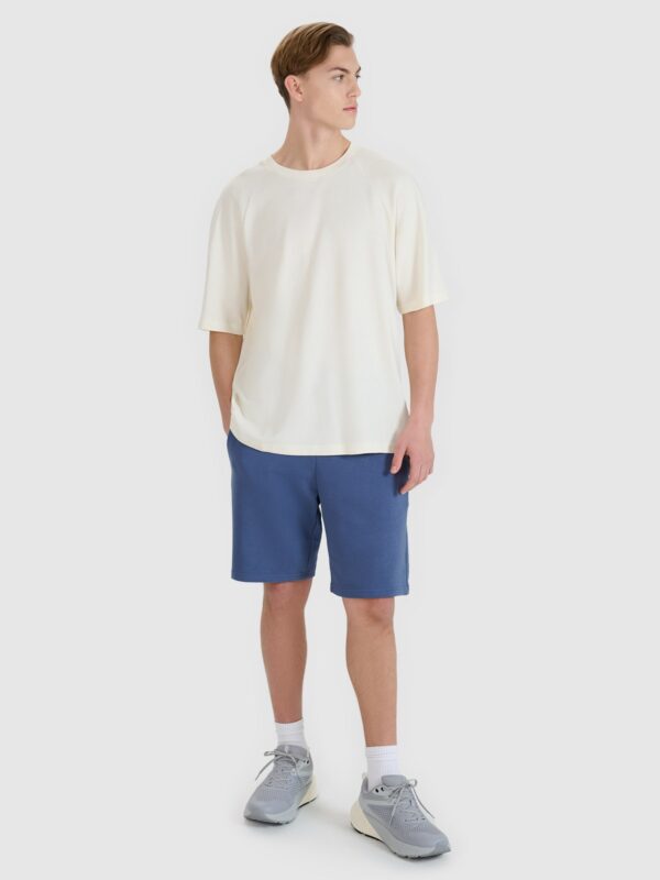 4F T-shirt oversize z modalem męski - biała