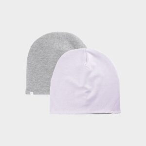 4F Czapka beanie dwustronna dziecięca - fioletowa