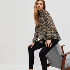 Legginsy z błyszczącym pase