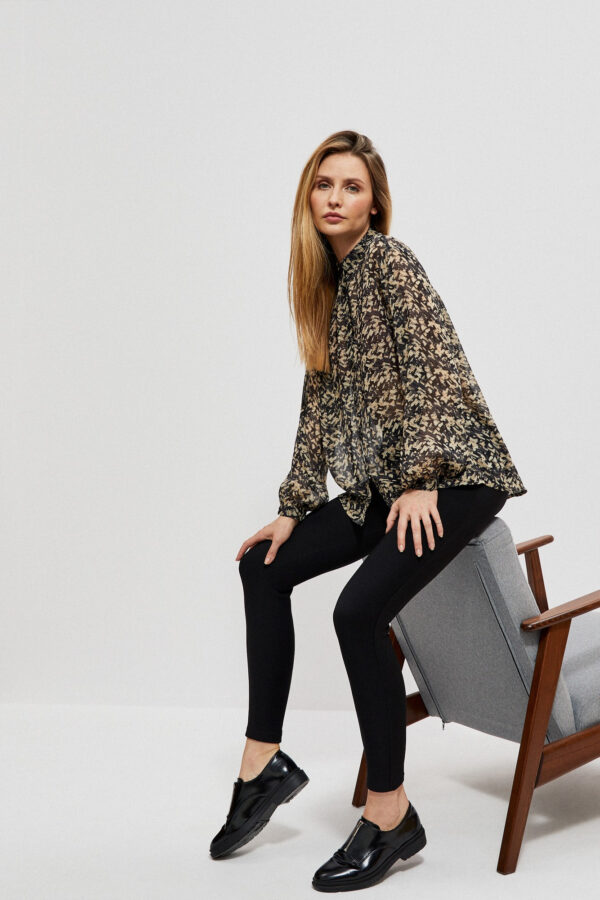 Legginsy z błyszczącym pase