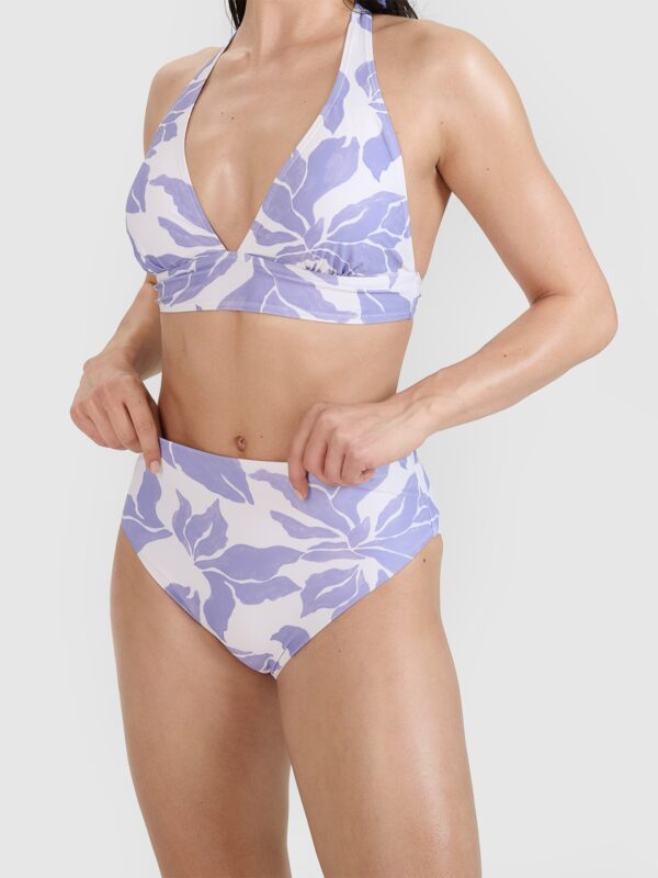 4F Dół od bikini damski - fioletowy