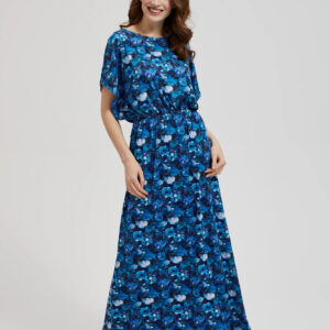 a427b8c0764fd4b1465243cbea24badc2fb071ca Sukienka maxi w tropikalny wzór niebieska
