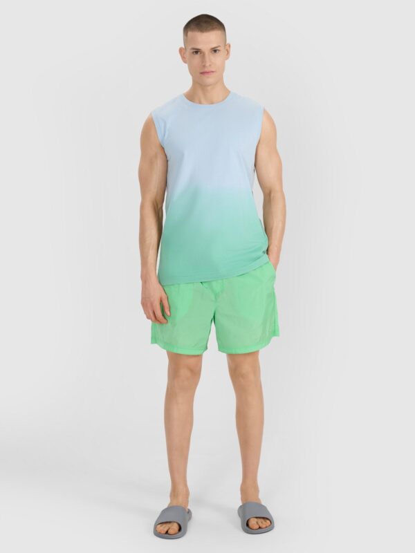 4F Tank top regular męski - zielony