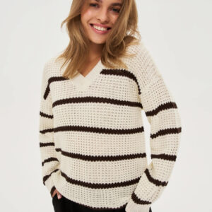 a4bf0fdc63f434c149f2cde6713f35bc1552d658 Sweter w paski beżowy