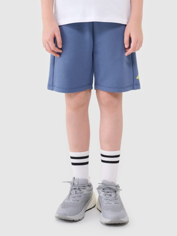 4F Spodenki dresowe chłopięce - niebieskie 140 (9-10 lat)