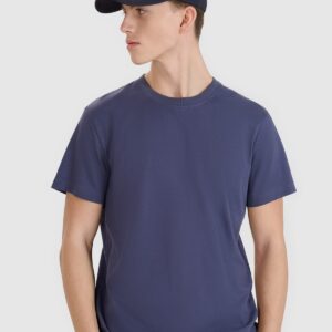 4F T-shirt regular z nadrukiem męski - szary