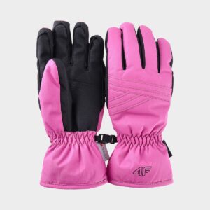 4F Rękawice narciarskie Thinsulate damskie - różowe