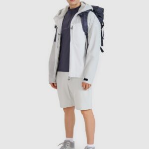 4F Kurtka trekkingowa membrana 10000 męska - szara