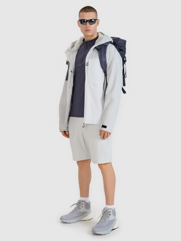 4F Kurtka trekkingowa membrana 10000 męska - szara