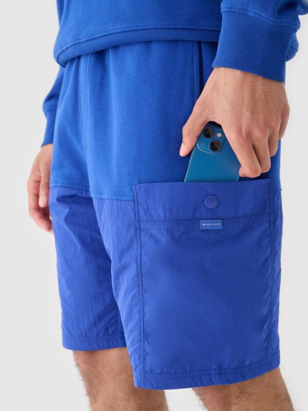 4F Spodenki casual męskie - niebieskie