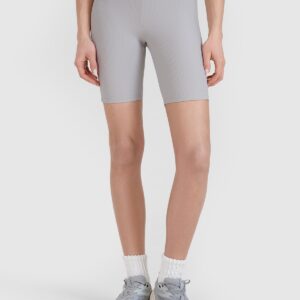 4F Legginsy krótkie dzianinowe damskie - szare