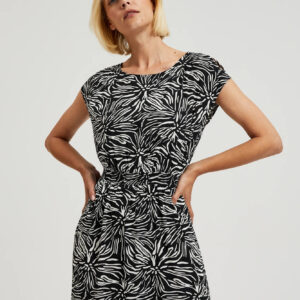 Wiskozowa sukienka maxi czarna